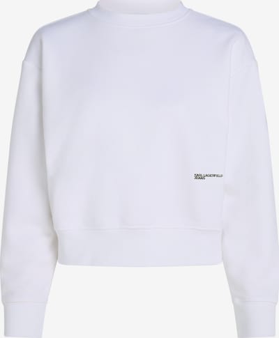 KARL LAGERFELD JEANS Sweat-shirt en rose / noir / blanc, Vue avec produit