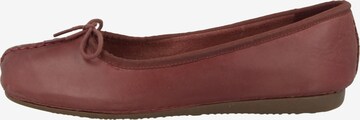 CLARKS Ballerina 'Freckle Ice' in Rood