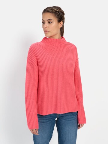 CAMEL ACTIVE Strickpullover mit Rollkragen in Pink: Vorderseite