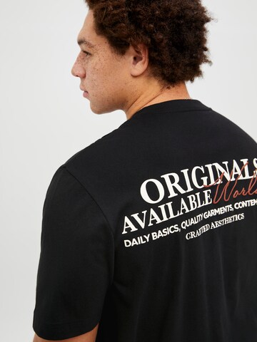 Jack & Jones Plus T-shirt 'JORIslington' i svart