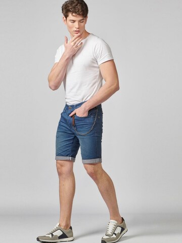 KOROSHI Slimfit Shorts in Blau