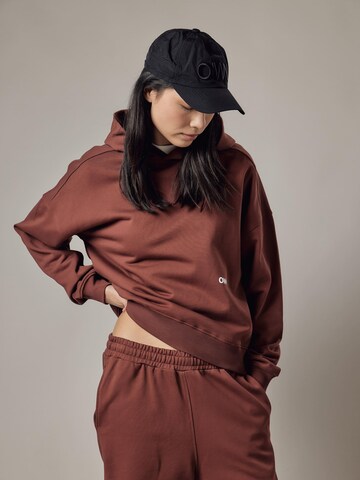 OWN Off With Nature Sweatshirt 'Cappuccio' i brun