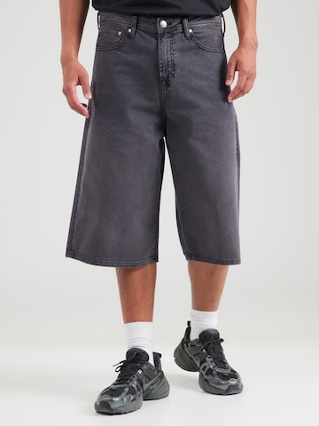 JACK & JONES Wide Leg Shorts 'JPSTOWEN BRONX' in Schwarz: Vorderseite