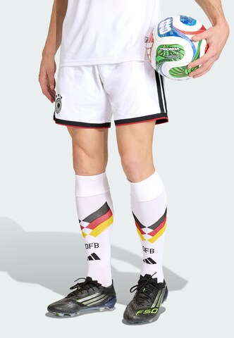 ADIDAS PERFORMANCE Loosefit Sportshorts 'Deutschland 26 Authentic' in Weiß: Vorderseite
