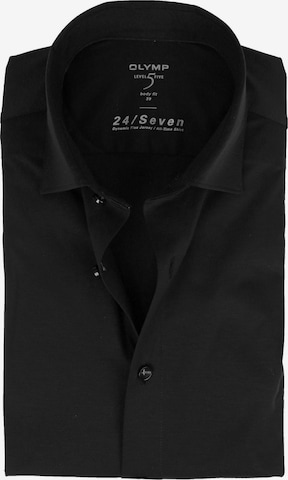 OLYMP Overhemd 'Level 5 24/Seven' in Zwart: voorkant