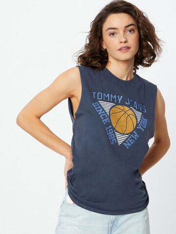 Tommy Jeans Top in Blauw: voorkant