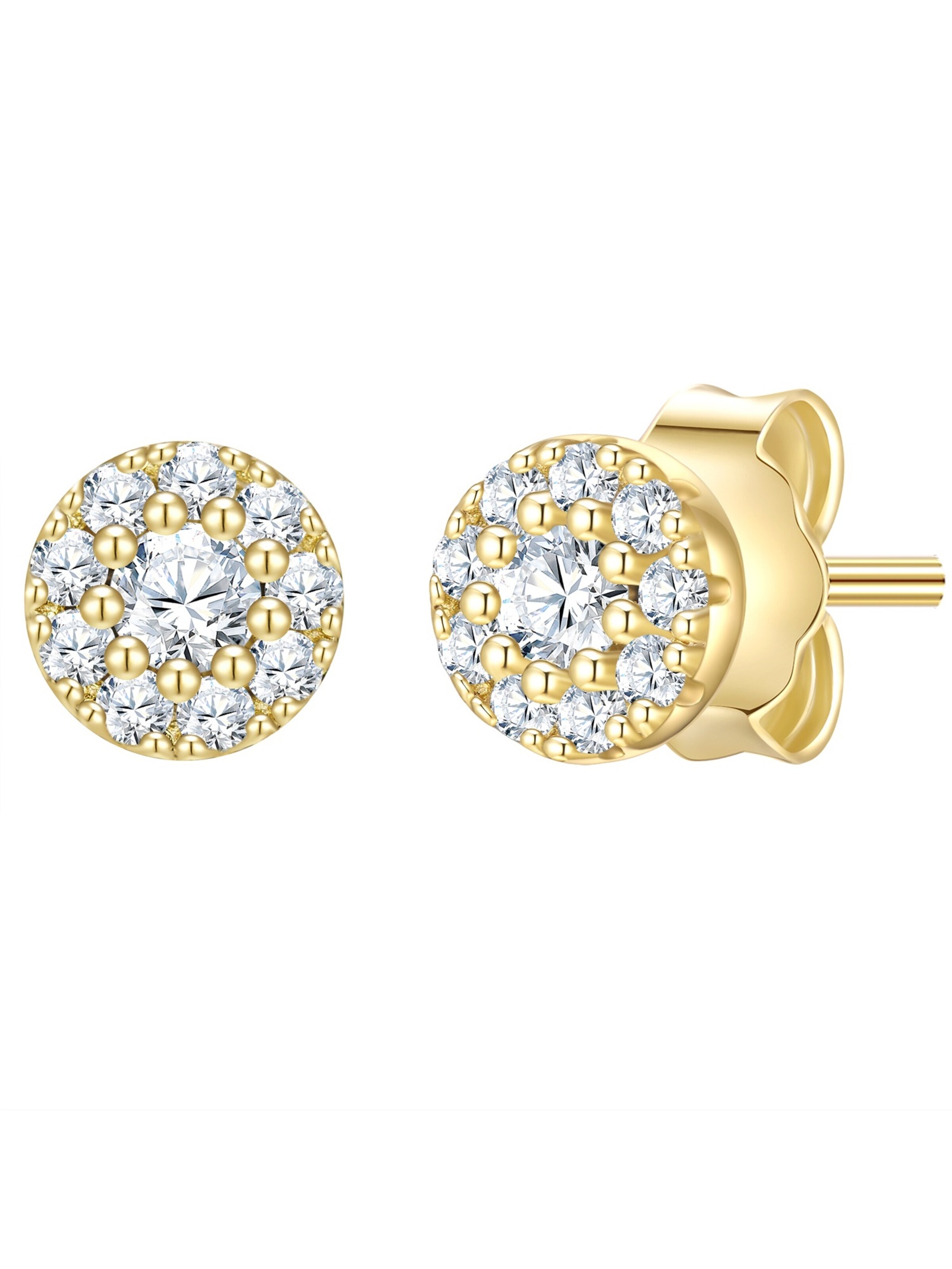 Glanzstücke München Ohrstecker in Gold: Vorderseite