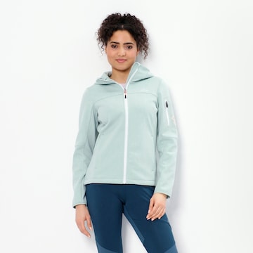 OCK Athletic Fleece Jacket in Green: front