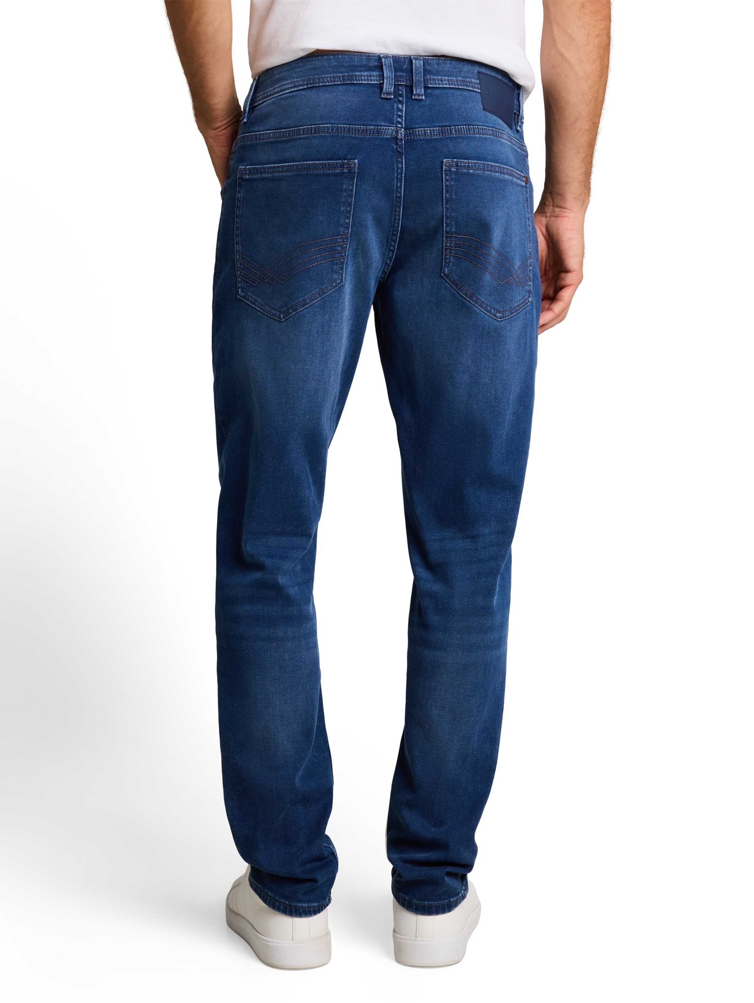 Slimfit Jeans 'CURT' de la TOM TAILOR pe albastru
