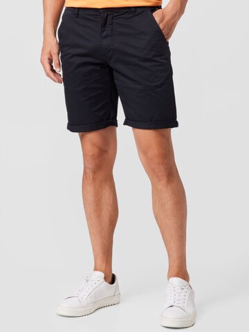 BLEND Normální Chino kalhoty – černá: přední strana