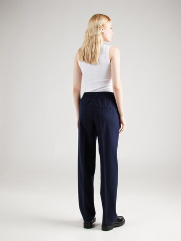 TOM TAILOR Loose fit Trousers with creases in Blue