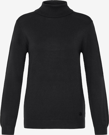 Pull-over ' OXAIDA ROLLNECK ' Oxmo en noir : devant