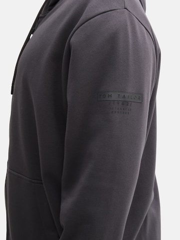 TOM TAILOR Men + Sweatvest in Zwart
