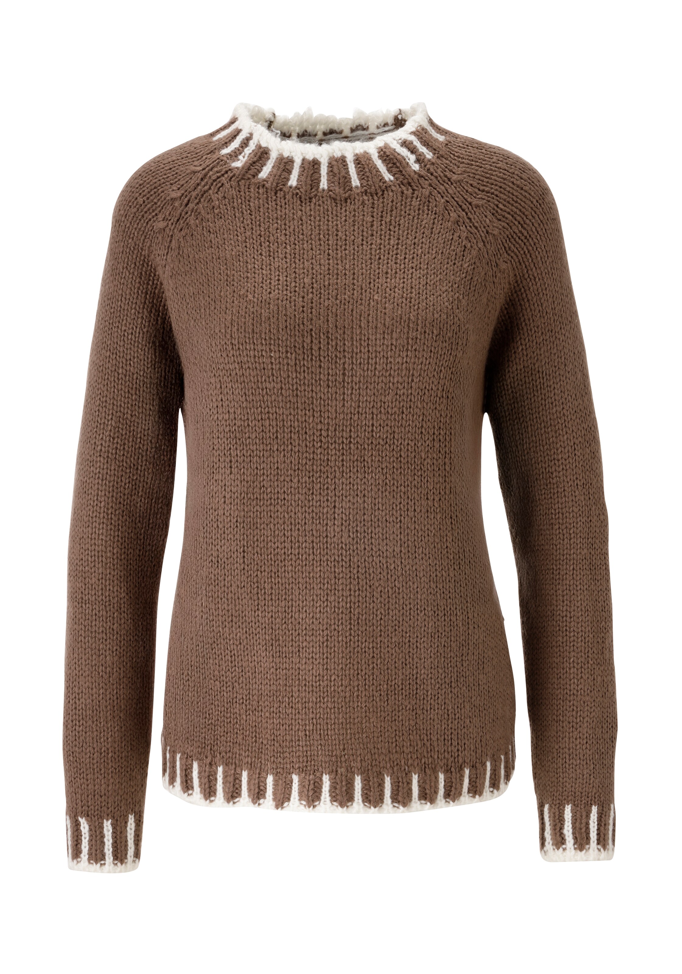 Aniston CASUAL Pullover in Braun: Vorderseite