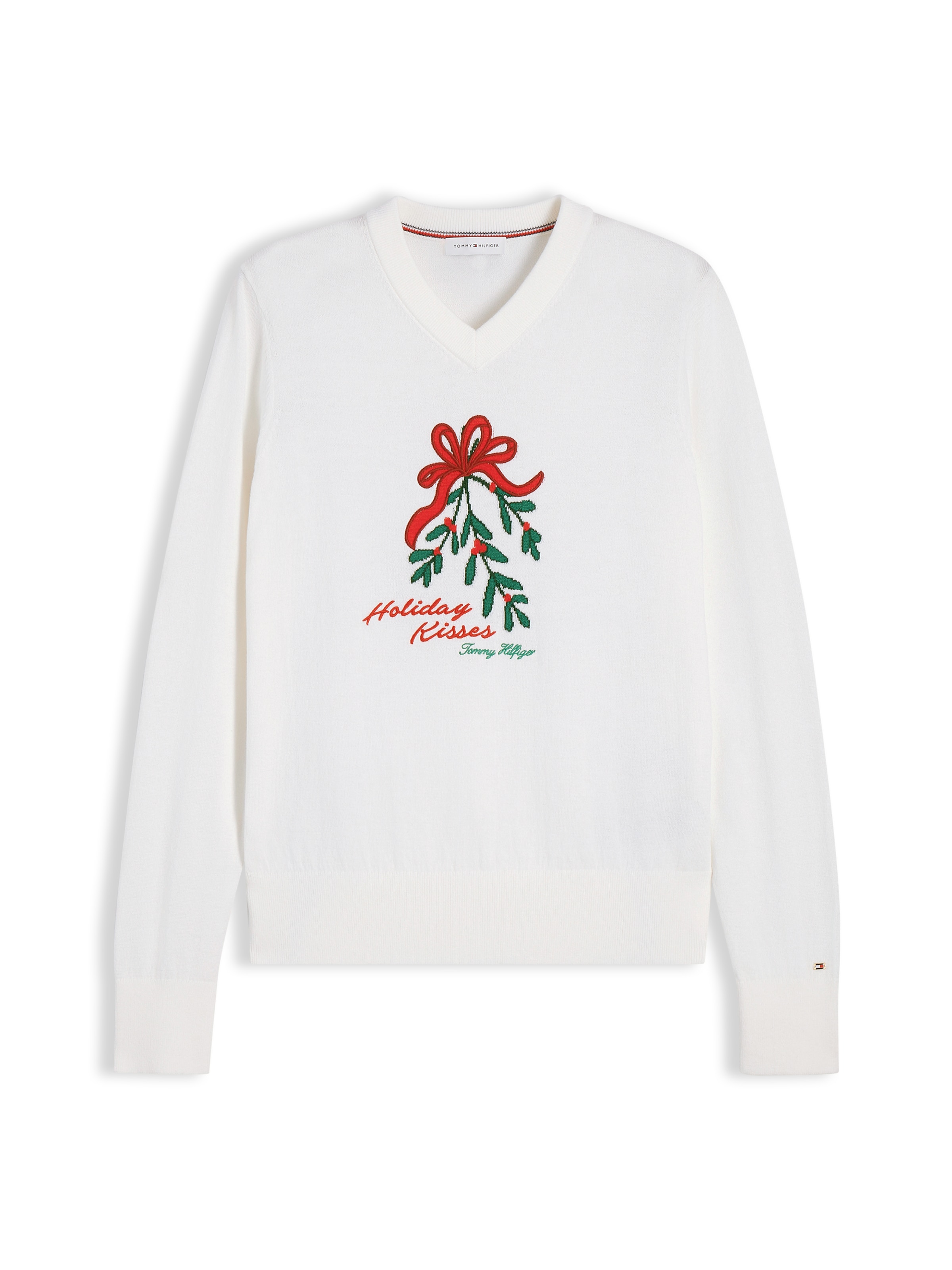 Pulover de la TOMMY HILFIGER pe alb: față