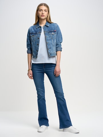 BIG STAR Flared Jeans 'CLARA FLARE' in Blauw