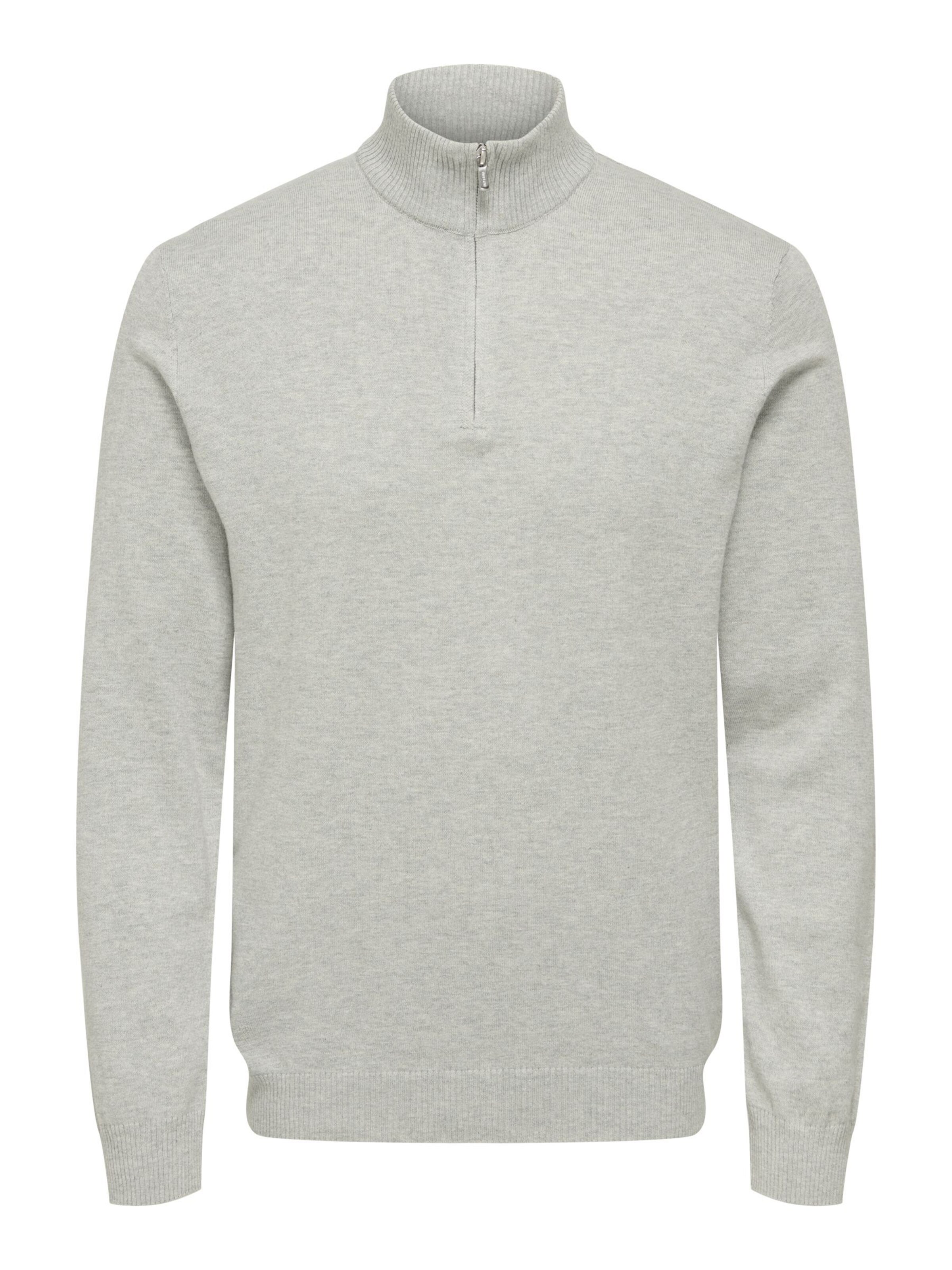 Only & Sons Trui 'ONSLOUI' in Grijs: voorkant