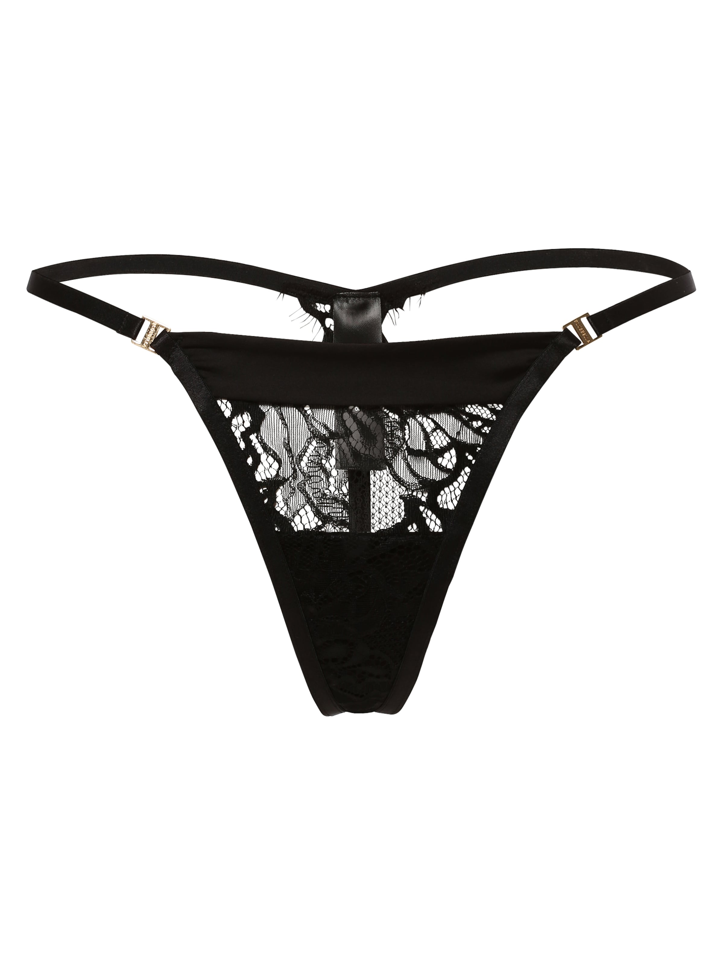 Bluebella String 'Eleanora' in Zwart: voorkant