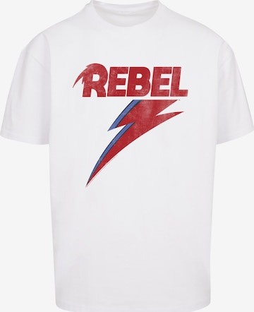 F4NT4STIC Shirt 'Distressed Rebel' in White: front