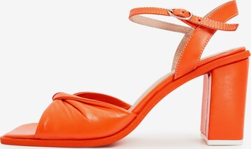 CESARE GASPARI Sandals in Orange: front