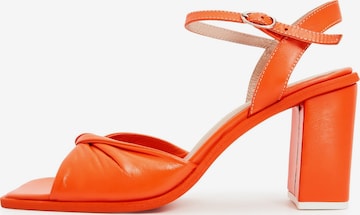 CESARE GASPARI Sandals in Orange: front