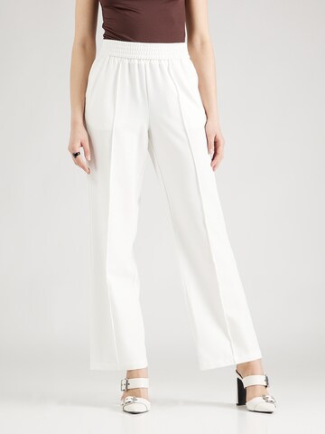 VILA Zvonové kalhoty Kalhoty se sklady v pase 'WINNIE AYA' – bílá: přední strana