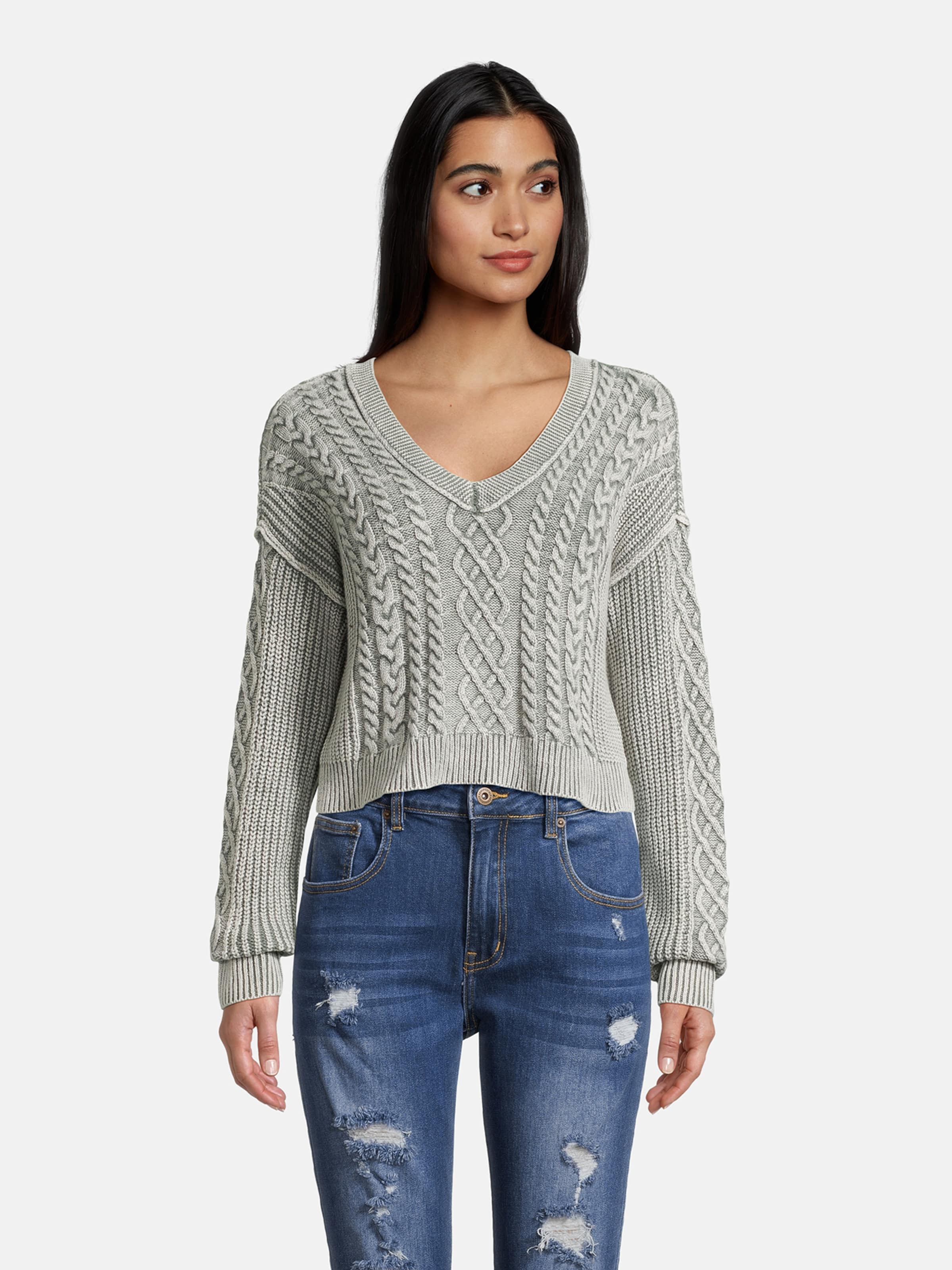 AEROPOSTALE Sweater in Grey ABOUT YOU