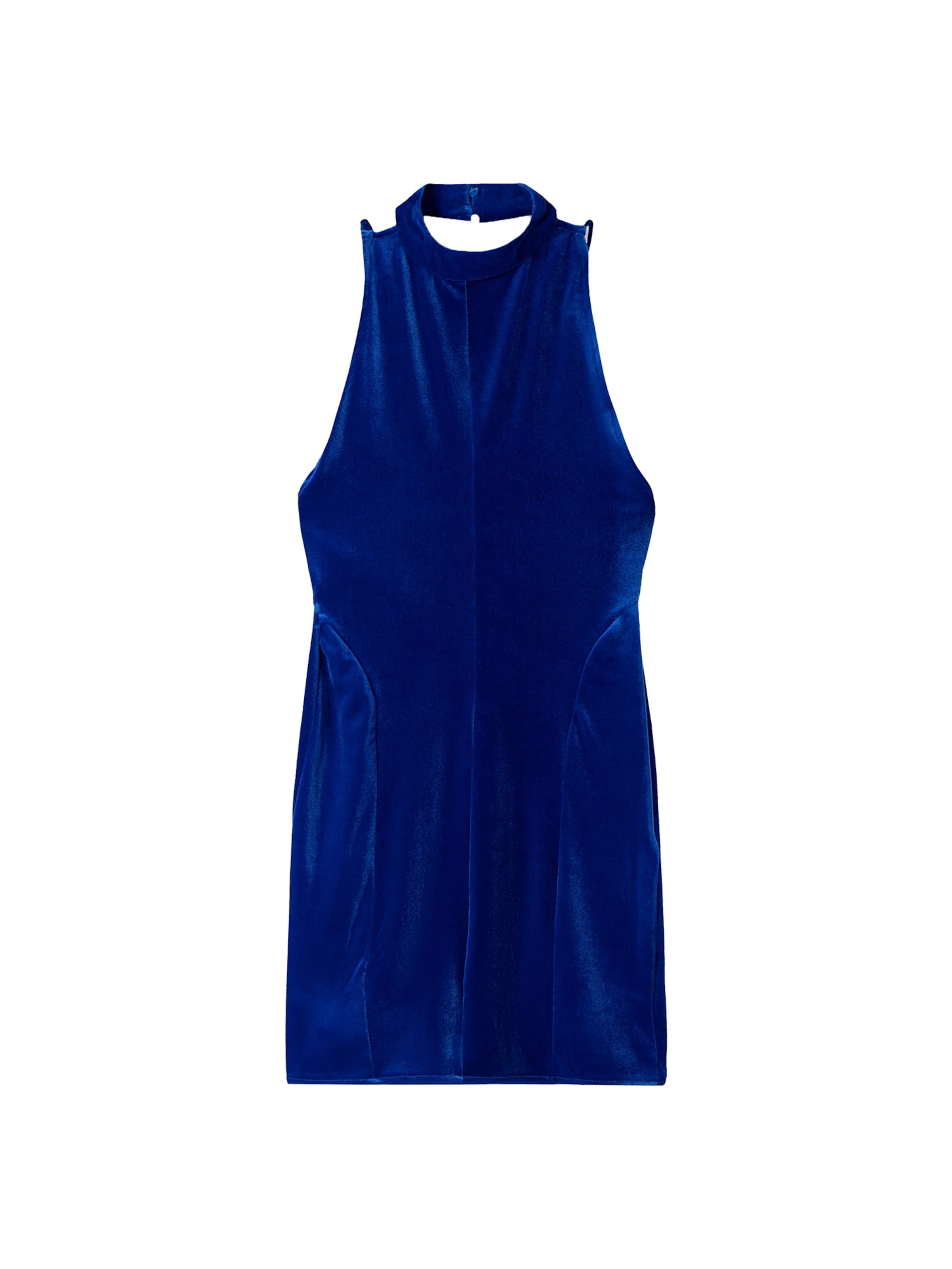 Bershka Рокля в синьо: отпред