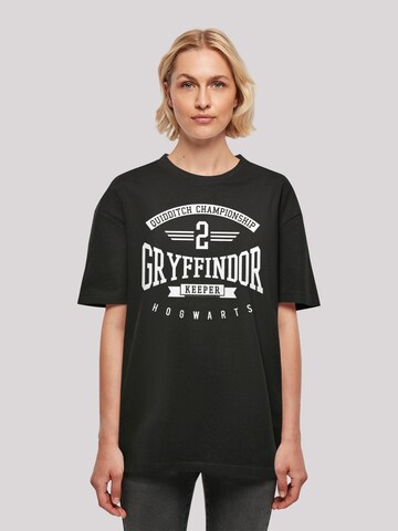 Maglietta 'Harry Potter Gryffindor Keeper' di F4NT4STIC in nero: frontale