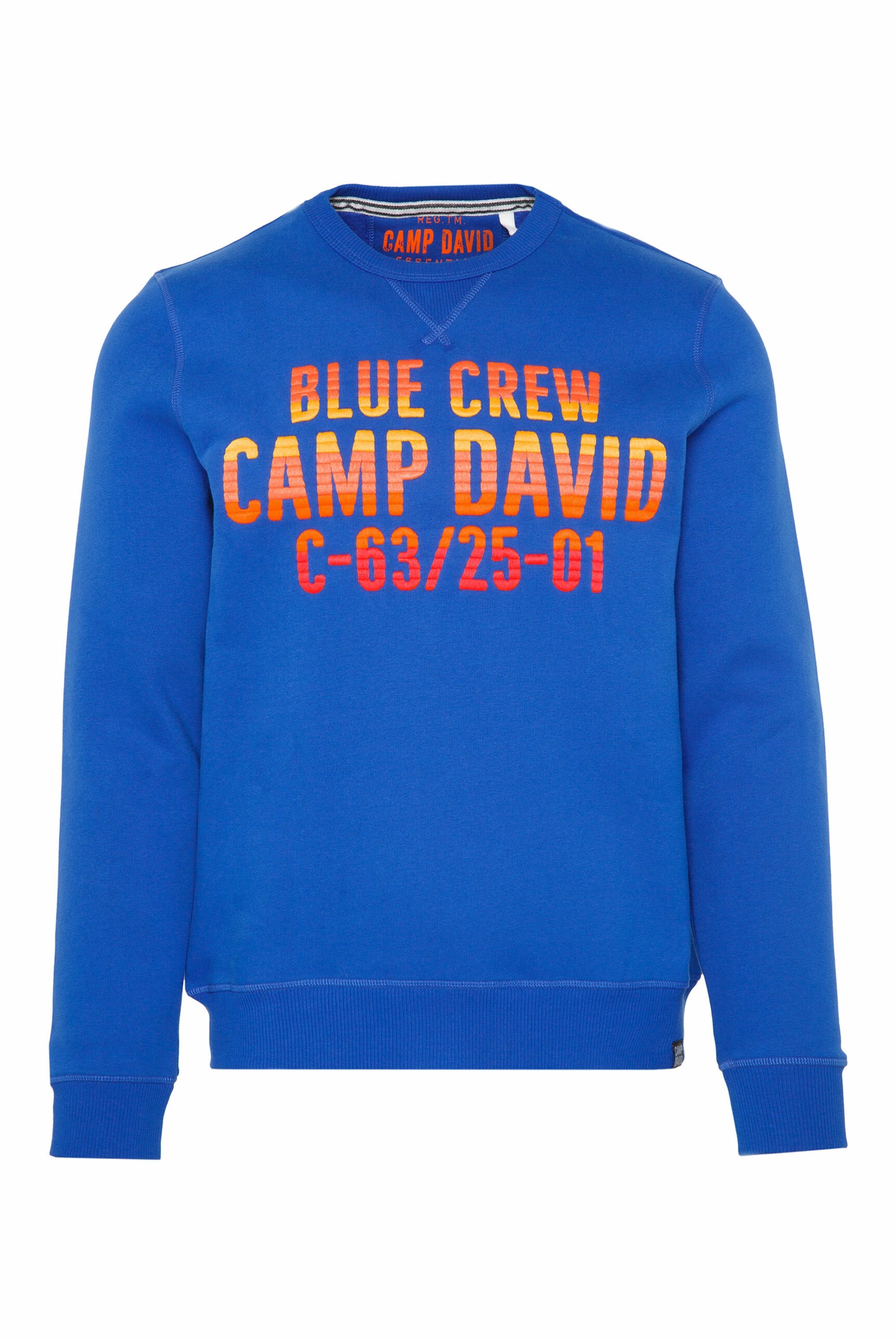 Abbigliamento Taglie comode CAMP DAVID Felpa in Blu 