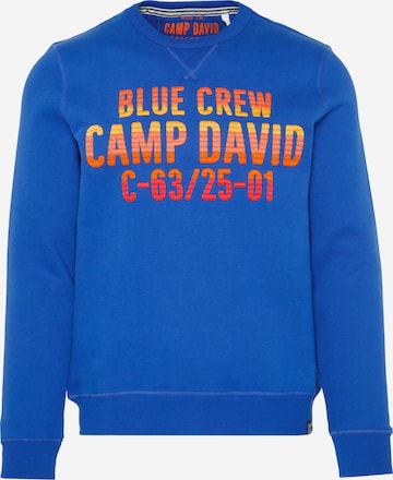 CAMP DAVID - Sweatshirt em azul: frente