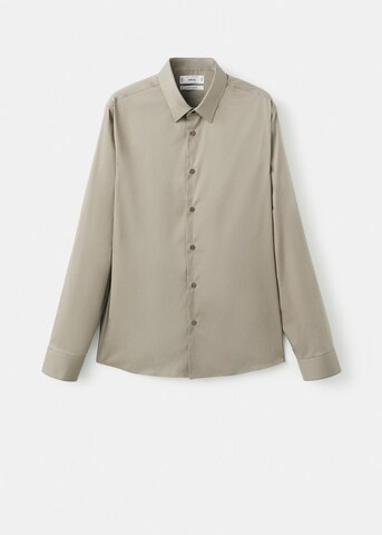 MANGO MAN Slim fit Business Shirt in Beige