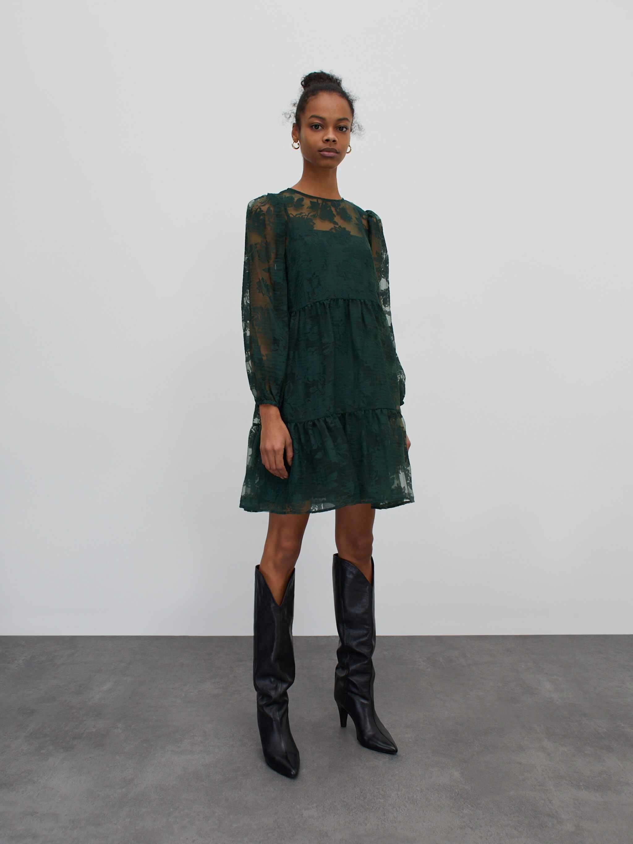 EDITED Producten Jurk 'Jerika' Groen