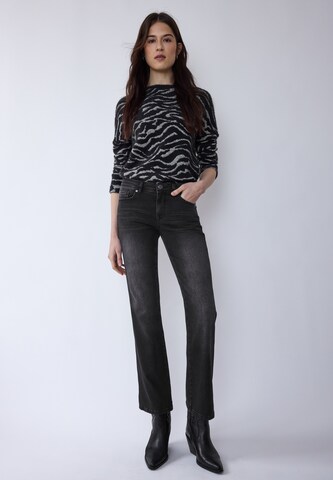 Street One Studio Bootcut Jeans in Schwarz