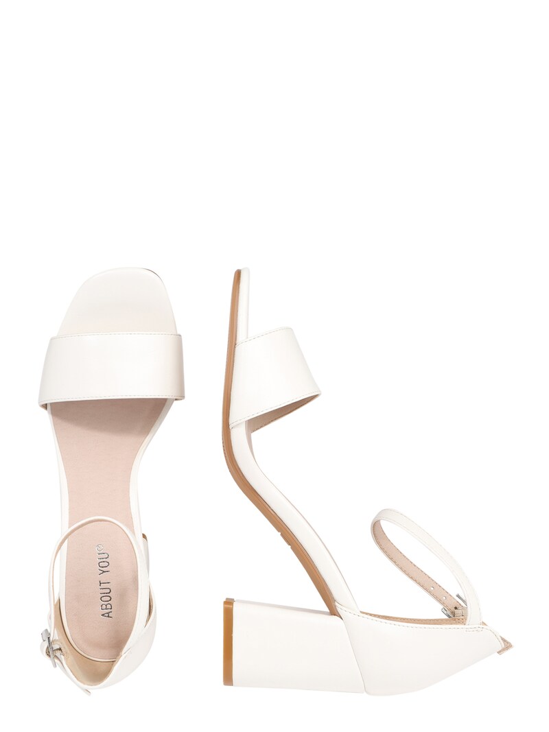Sandals ABOUT YOU High-heeled sandals White
