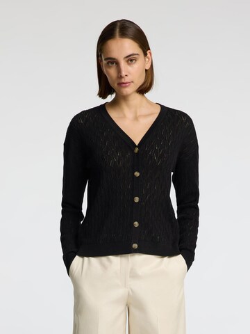 Cardigan SELECTED en noir : devant