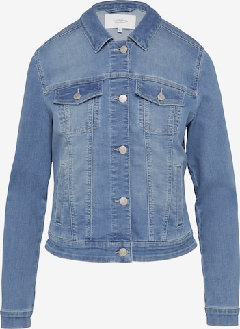 COMMA - Casaco meia-estação em azul: frente