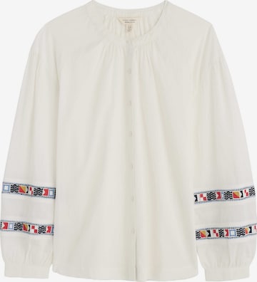 Seasalt Cornwall Pusero 'Weaving Sea' värissä valkoinen: etupuoli