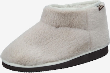 Manitu-Home Slippers in Beige: front