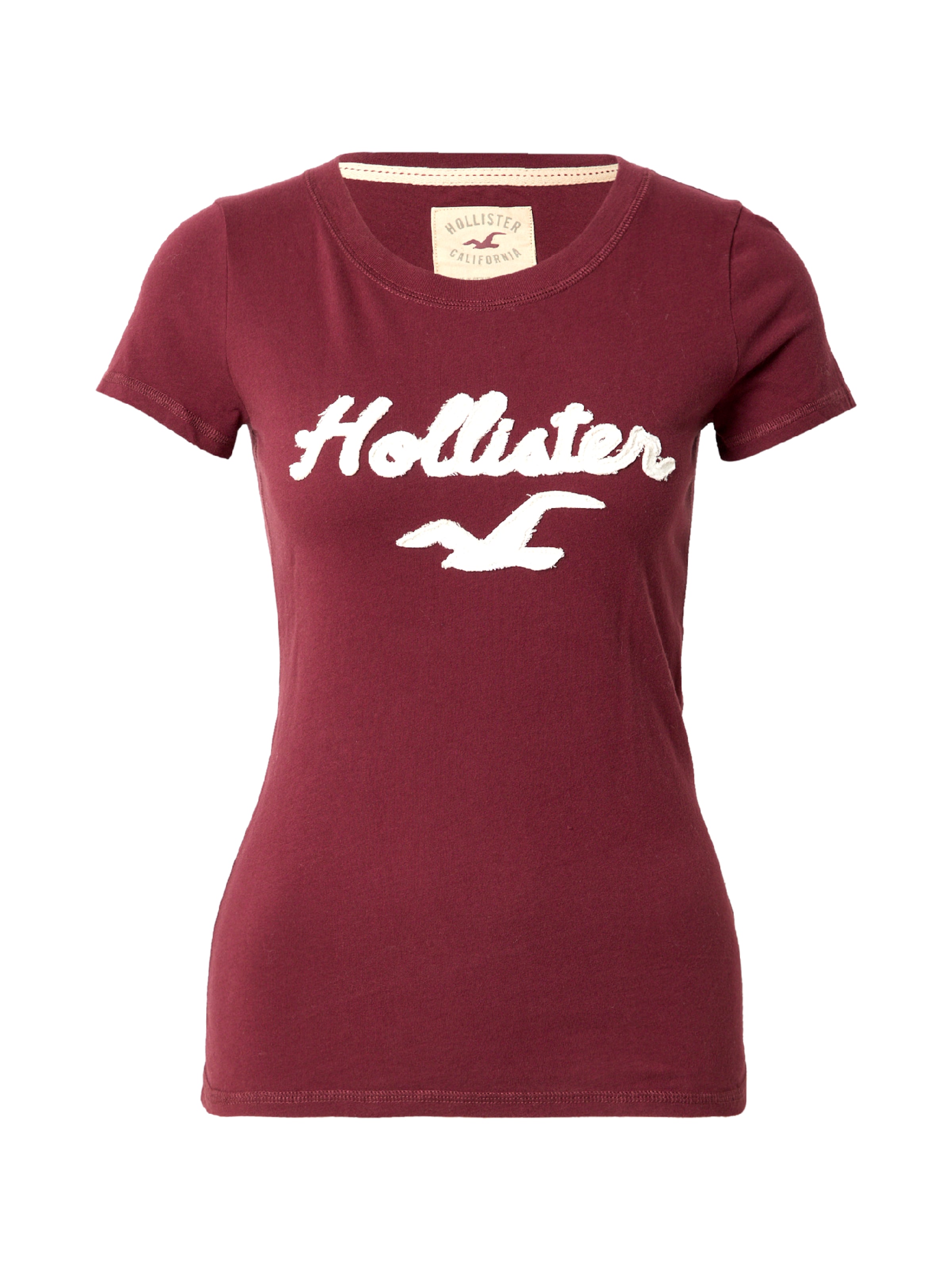 HOLLISTER Футболка в Красный: спереди