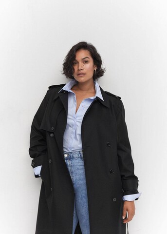 Manteau mi-saison 'Chicago' MANGO en noir