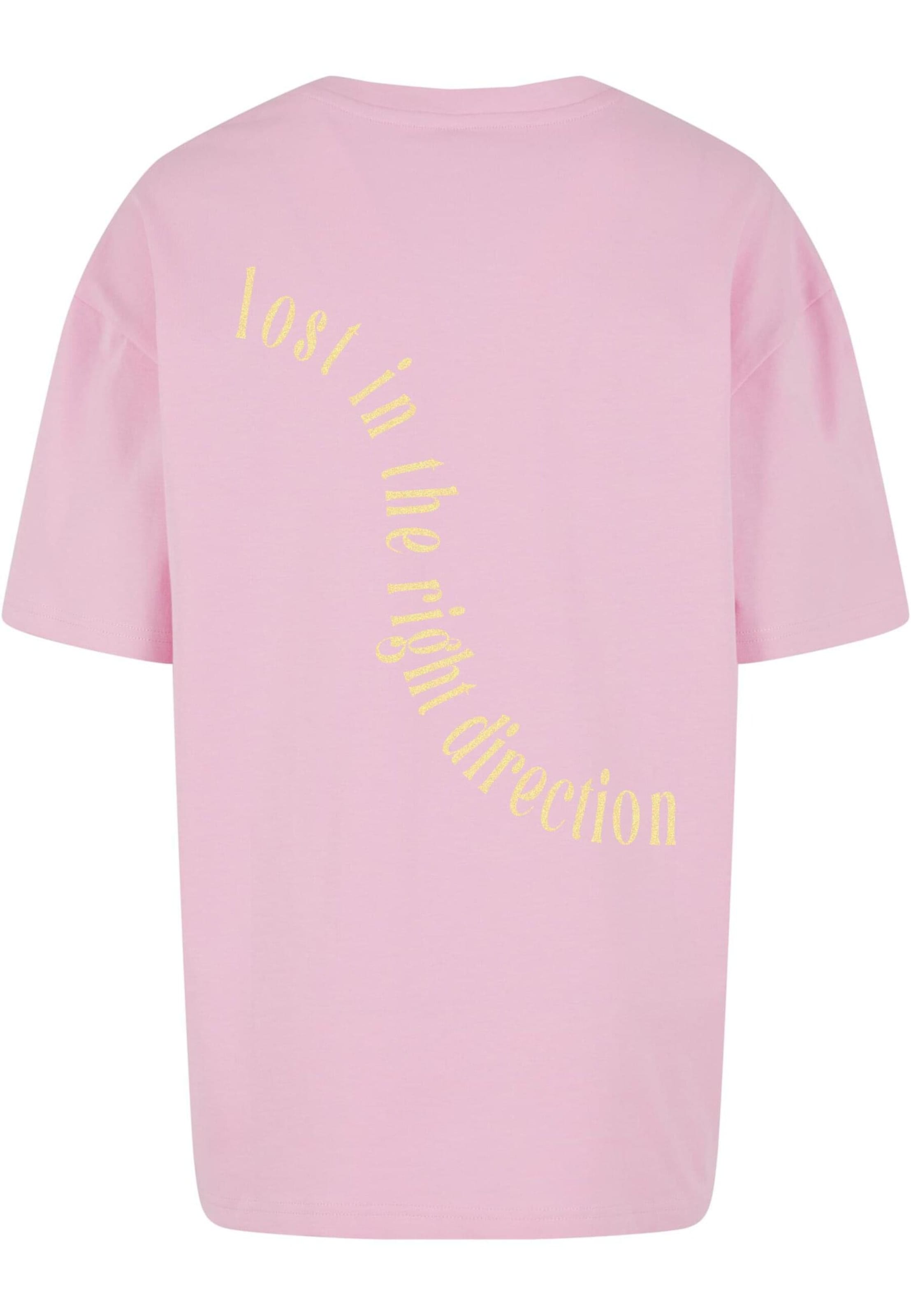 T-Shirt 'Right Direction' Lost Youth en rose