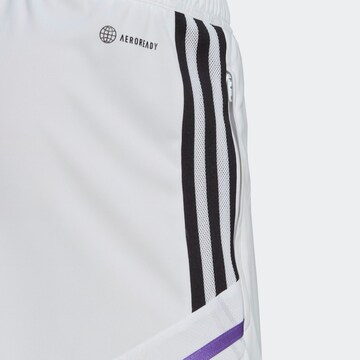 Regular Pantalon de sport 'Real Madrid Condivo 22' ADIDAS SPORTSWEAR en blanc
