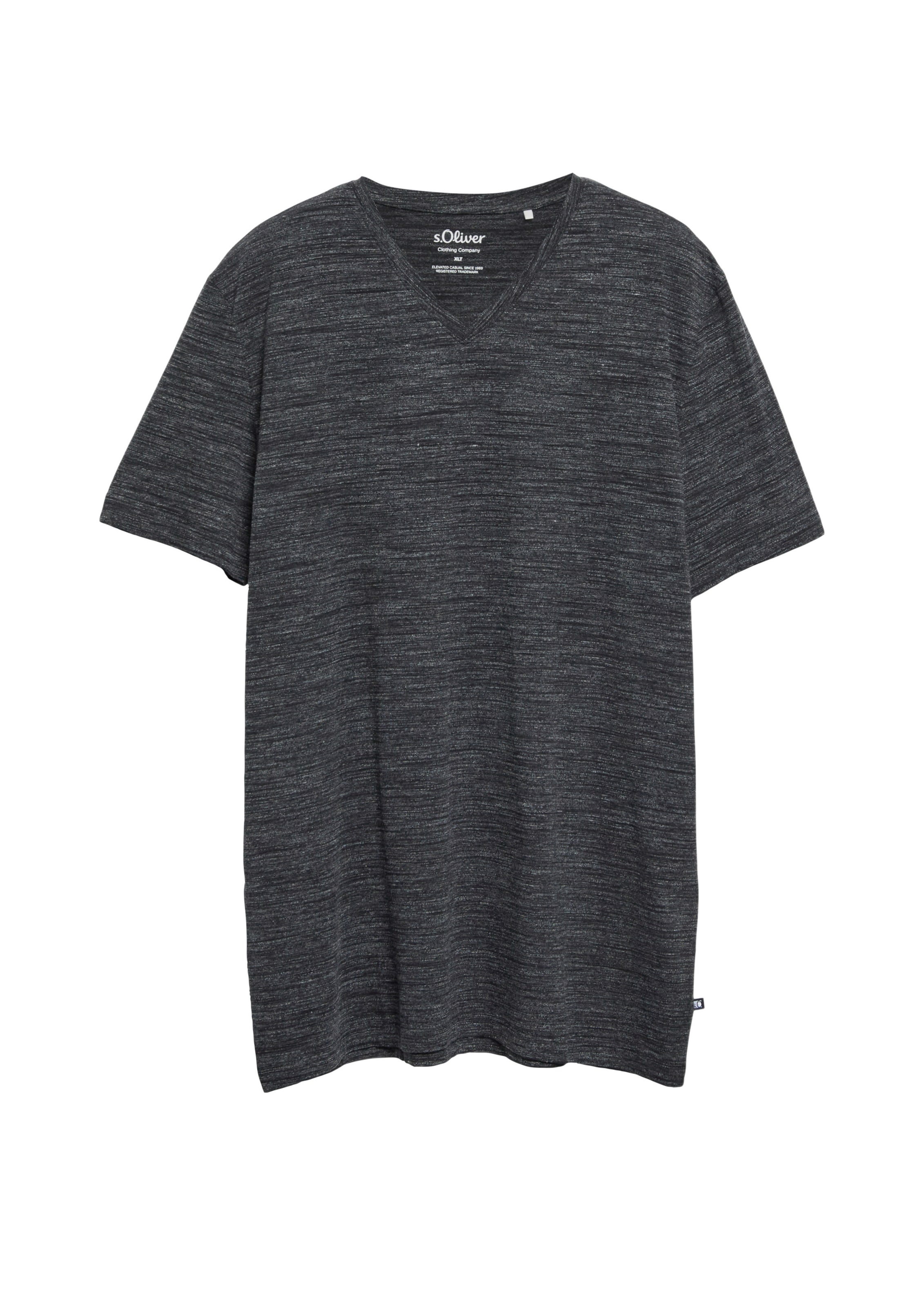 s.Oliver Red Label Big & Tall T-Shirt in Schwarz: Vorderseite