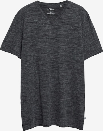 s.Oliver Red Label Big & Tall T-Shirt in Schwarz: Vorderseite