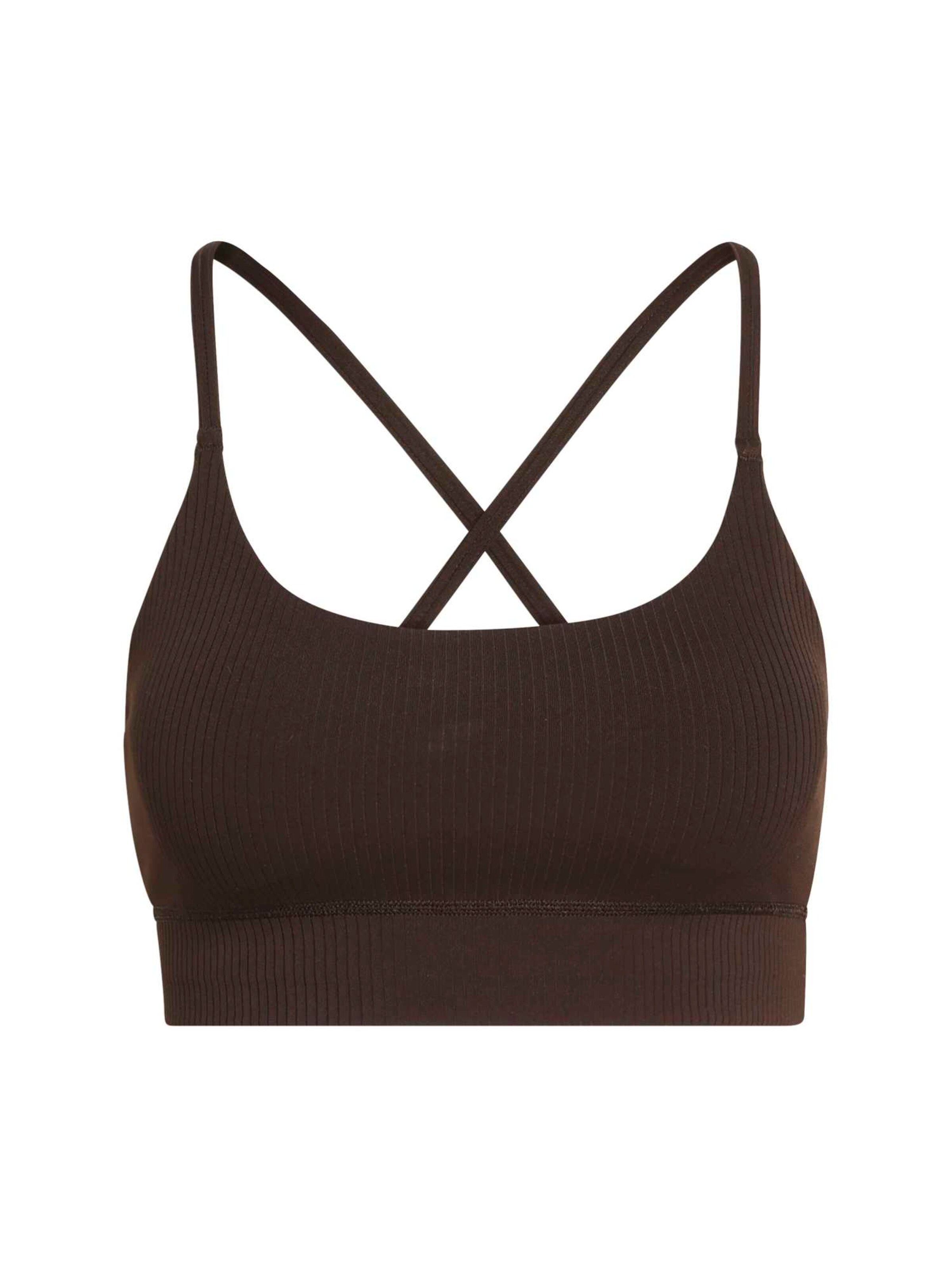 ADIDAS PERFORMANCE Sport-BH 'ALL ME' in Braun: Vorderseite