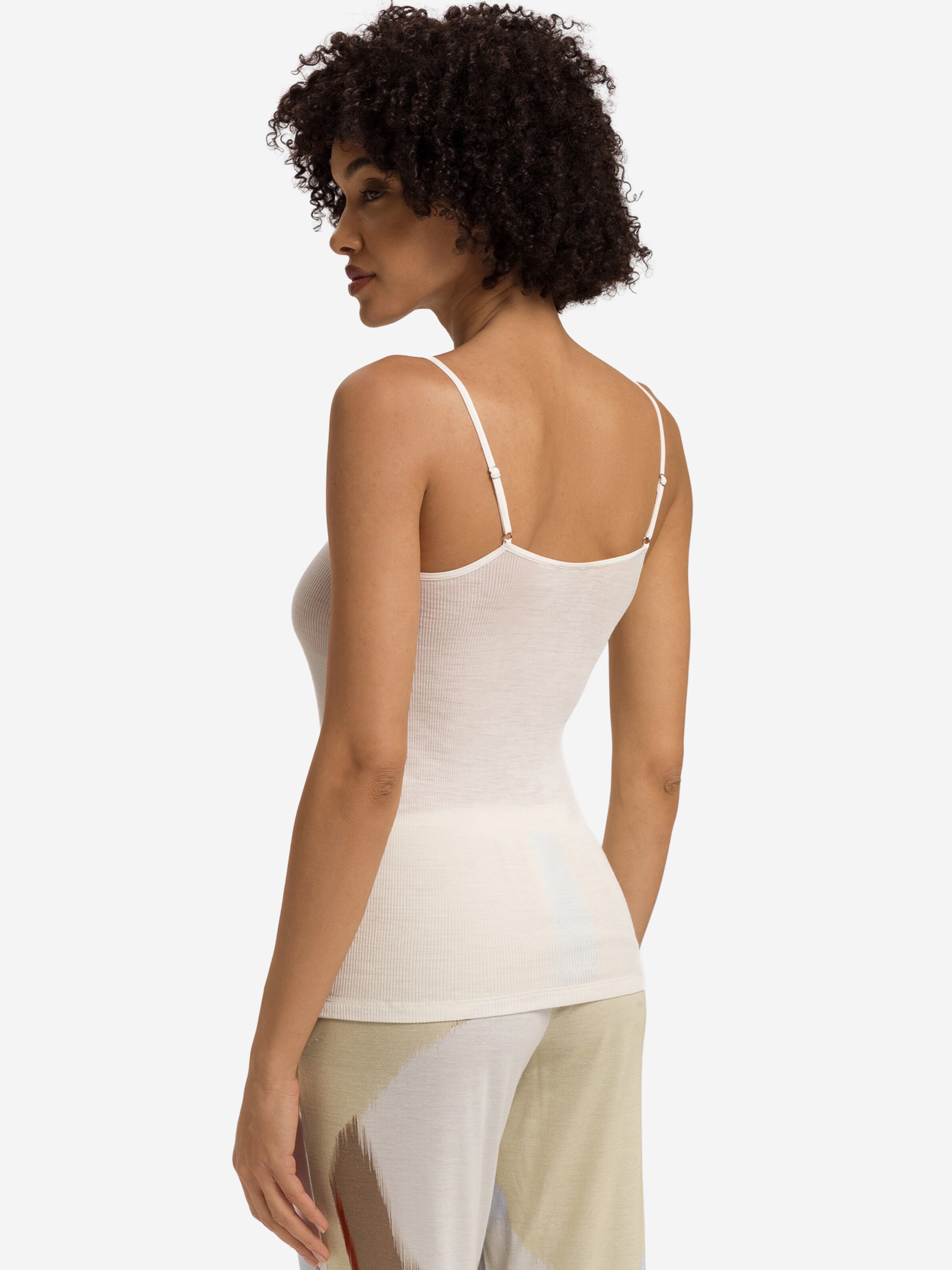 Haut ' Woolen Lace ' Hanro en blanc