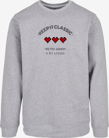 F4NT4STIC Sweatshirt in Grey: front