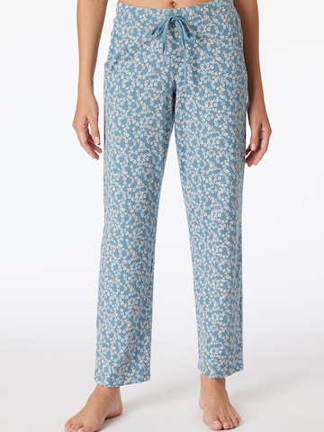 SCHIESSER Pajama Pants ' Mix & Relax  ' in Blue: front