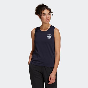 ADIDAS TERREX Sports Top in Blue: front